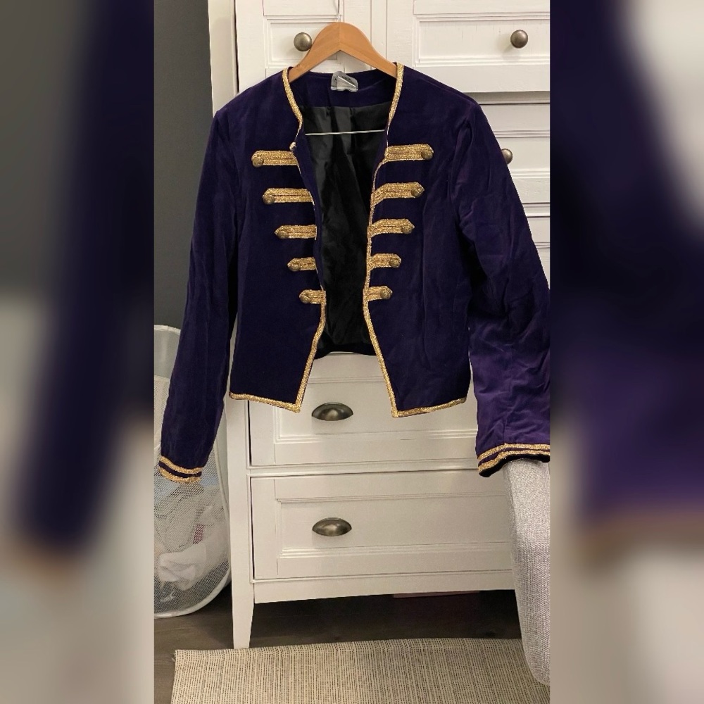 Reclaimed Vintage Purple and Gold Jacket